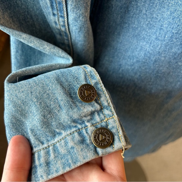 Vintage 80’s/90’s Liz Wear Faded Denim Blazer - Picture 10 of 12